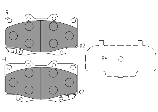 Brake Pad Set, disc brake (24789z)