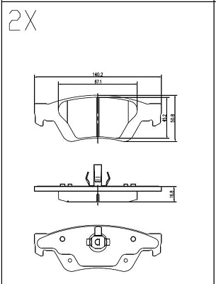 Brake Pad Set, disc brake