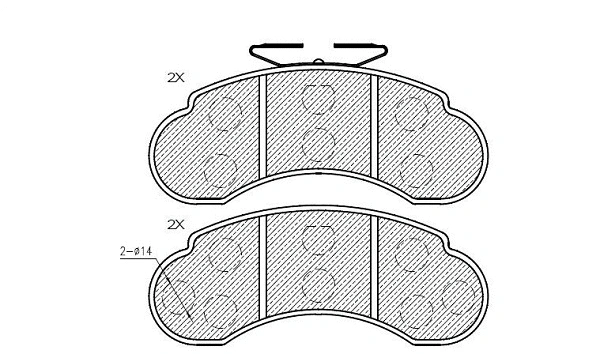 Brake Pad Set, disc brake (24308z)