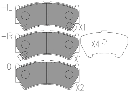 Brake Pad Set, disc brake (24008z)