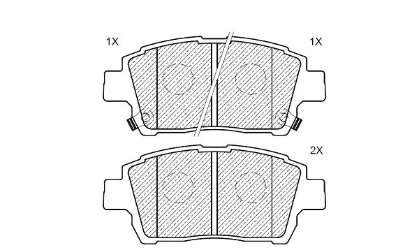 Brake Pad Set, disc brake (24851z)