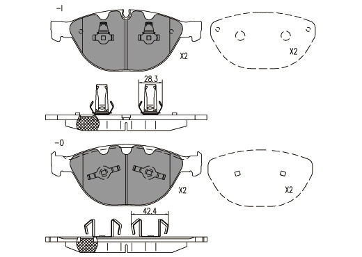 Brake Pad Set, disc brake (24790z)