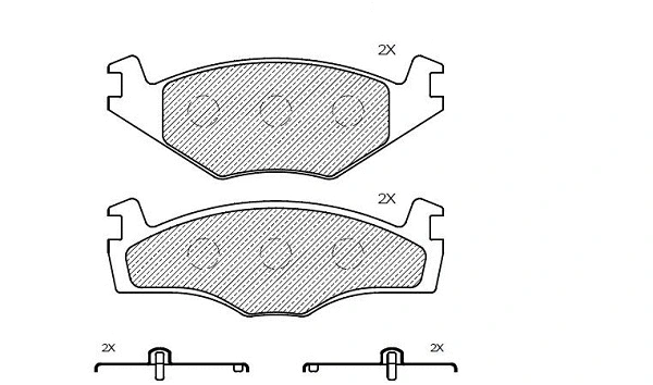 Brake Pad Set, disc brake (24327z)
