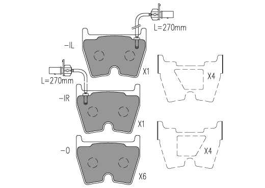 Brake Pad Set, disc brake (24882z)