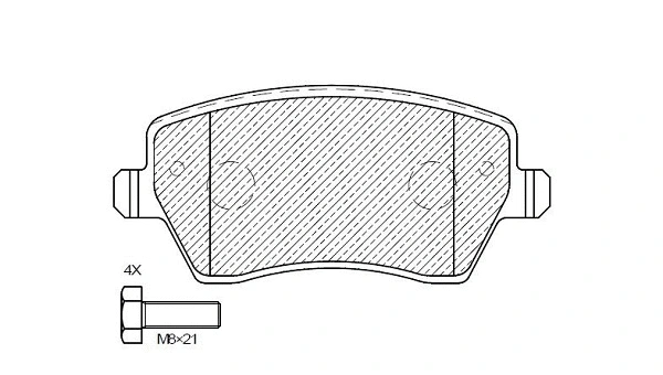 Brake Pad Set, disc brake (24996z)
