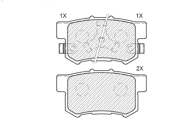 Brake Pad Set, disc brake (24655z)