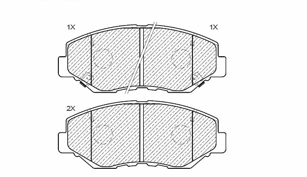Brake Pad Set, disc brake (24853z)