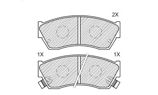 Brake Pad Set, disc brake (24511z)