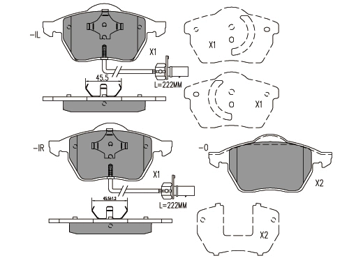Brake Pad Set, disc brake (24187z)