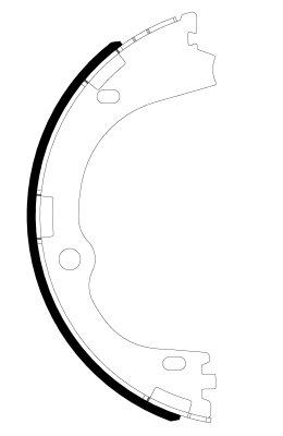 Brake Shoe Set, parking brake (91086300)