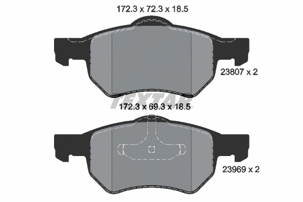 Brake Pad Set, disc brake (2380701)