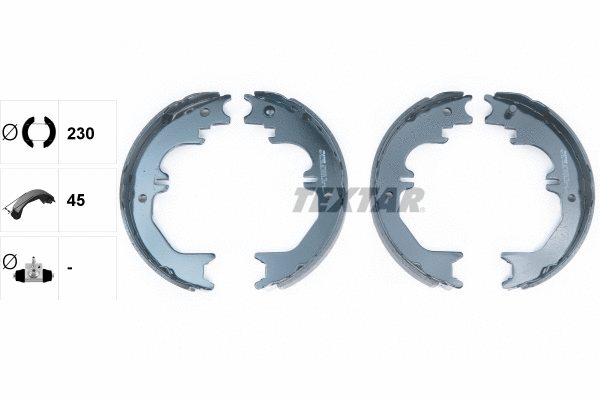 Brake Shoe Set, parking brake