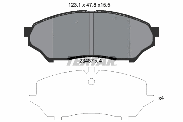 Brake Pad Set, disc brake (2348701)