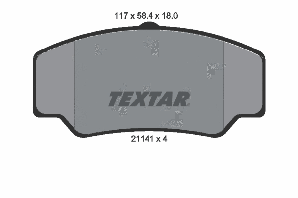 Brake Pad Set, disc brake (2114103)