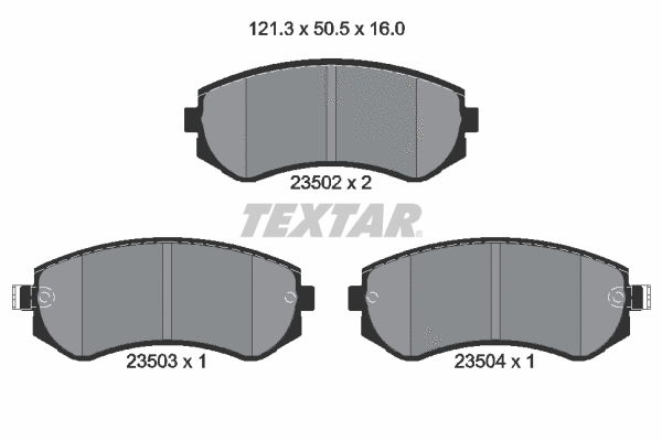 Brake Pad Set, disc brake (2350201)