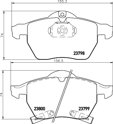 Brake Pad Set, disc brake (2379801)