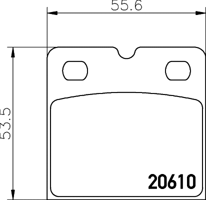 Brake Pad Set, disc brake (2061003)