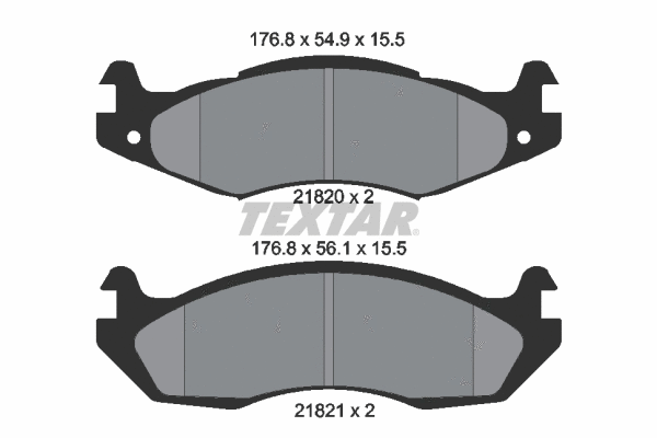 Brake Pad Set, disc brake (2182001)