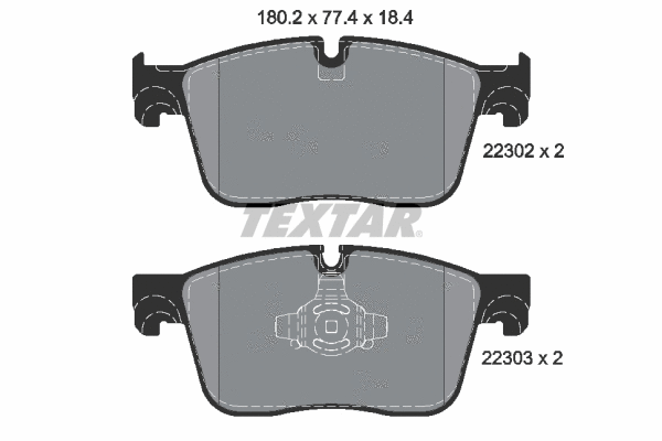 Brake Pad Set, disc brake (2230201)