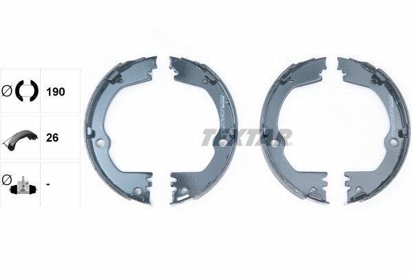 Brake Shoe Set, parking brake