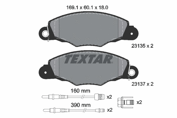 Brake Pad Set, disc brake (2313503)