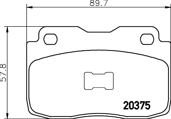 Brake Pad Set, disc brake (2037501)
