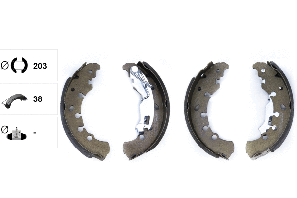 Brake Shoe Set (91065300)