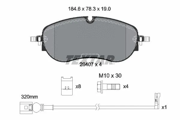 Brake Pad Set, disc brake (2640701)