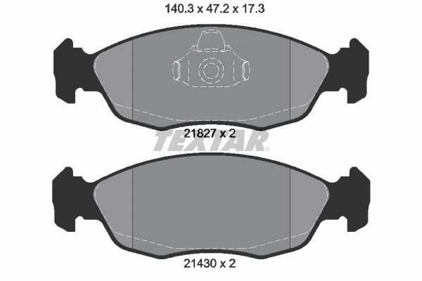 Brake Pad Set, disc brake (2182702)
