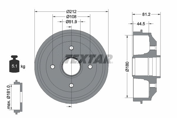 Brake Drum (94014300)
