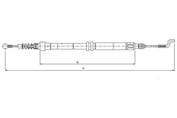 Cable Pull, parking brake (44004700)