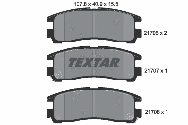 Brake Pad Set, disc brake (2170602)