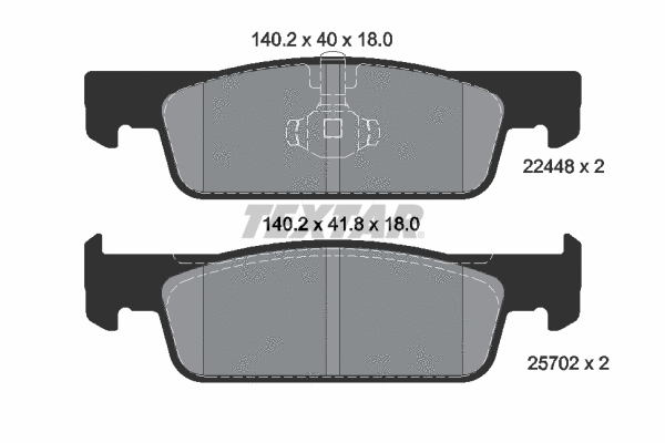 Brake Pad Set, disc brake (2244801)