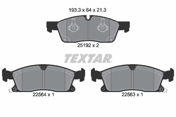 Brake Pad Set, disc brake (2519207)