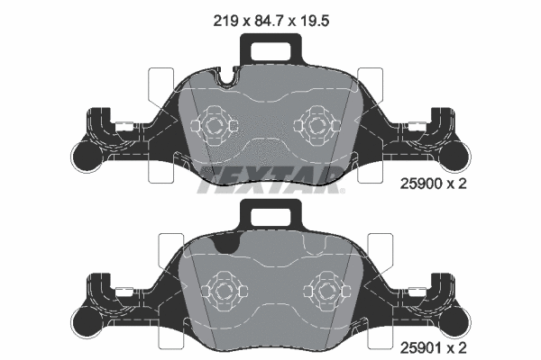Brake Pad Set, disc brake (2590001)