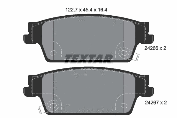 Brake Pad Set, disc brake (2426601)
