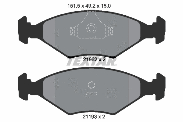 Brake Pad Set, disc brake (2196201)