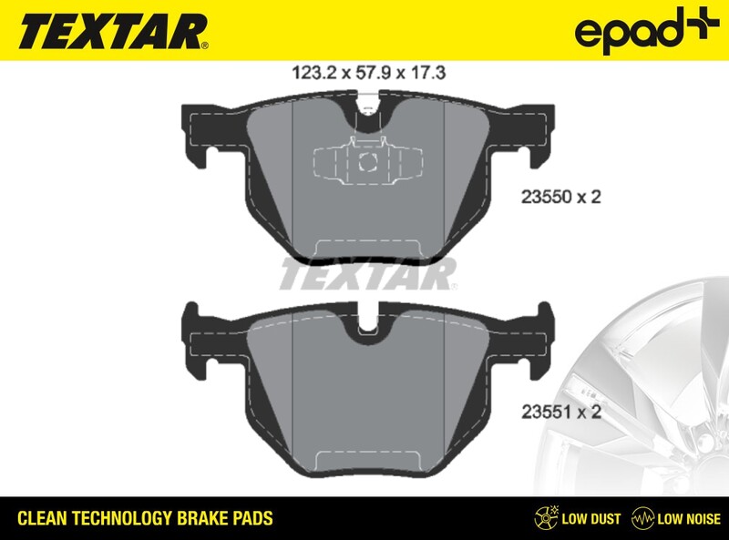 Brake Pad Set, disc brake (2355001CP)
