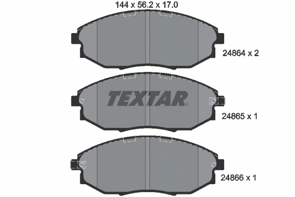 Brake Pad Set, disc brake (2486401)