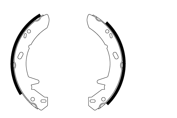 Brake Shoe Set, parking brake (91055700)