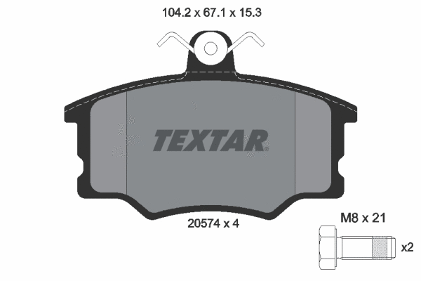 Brake Pad Set, disc brake (2057401)