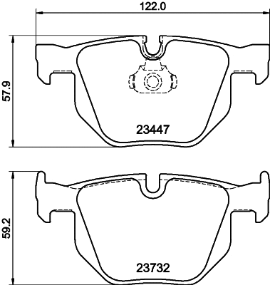 Brake Pad Set, disc brake (2344711)