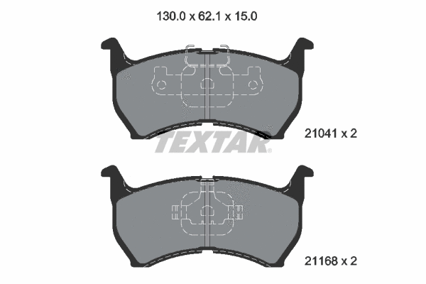 Brake Pad Set, disc brake (2104102)