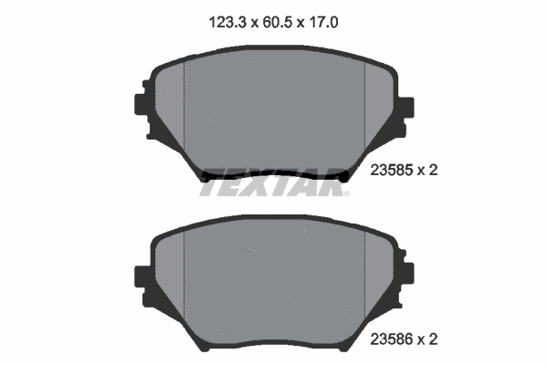 Brake Pad Set, disc brake (2358501)