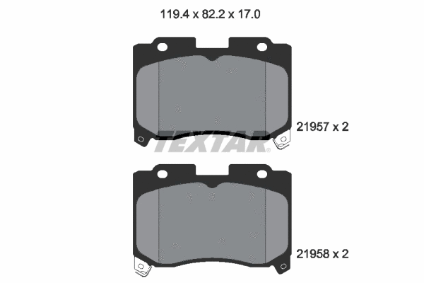 Brake Pad Set, disc brake (2195701)