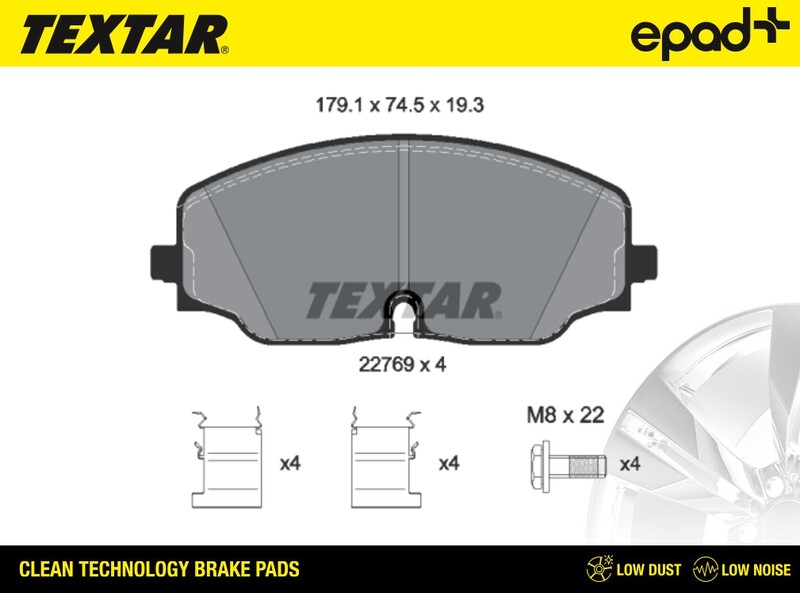 Brake Pad Set, disc brake (2276901CP)