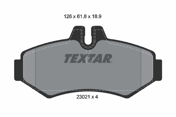 Brake Pad Set, disc brake (2302101)