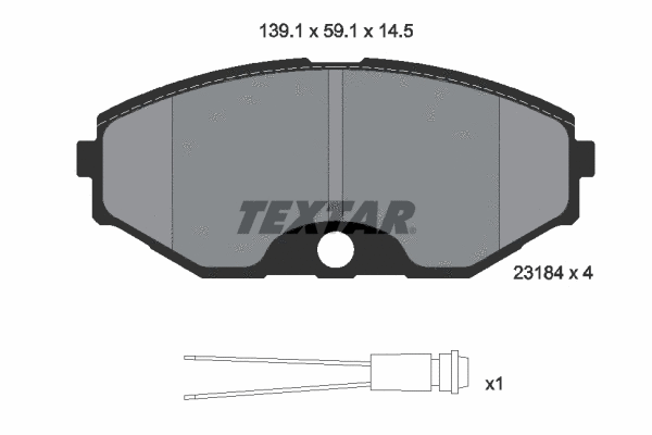 Brake Pad Set, disc brake (2318402)