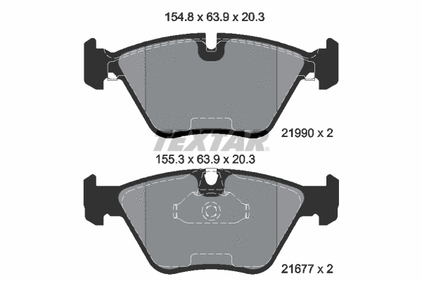 Brake Pad Set, disc brake (2199003)