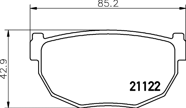 Brake Pad Set, disc brake (2112201)